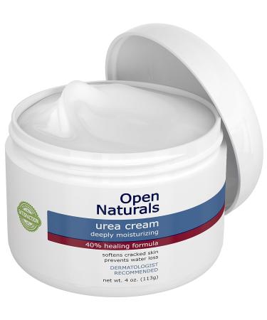 Open Naturals Urea 40% Foot Cream - Premium Callus Remover for Thick, Cracked Skin - 4 oz - Buy Online on GoSupps.com