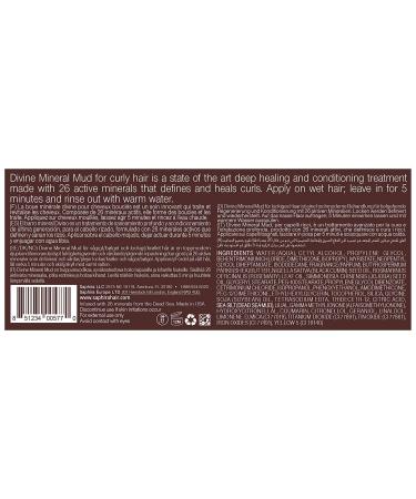 Saphira Divine Mineral Mud Hair Mask for Curly & Wavy Hair | Moisturizing & Conditioning | Sulfate-Free, Paraben-Free, Vegan | 8.5 oz - Buy Online on GoSupps.com