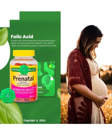 Prenatal Multivitamin Gummies 90 Count with Bundle Exclusive Vitamins & Minerals - A to Z -Better Ligth&Spring Guide - Buy Online on GoSupps.com