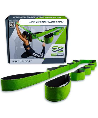 EverStretch Stretching Strap with Loops and E-Book | Non-Elastic Yoga Strap for Stretching with Loops | Premium Stretch Band for Physical Therapy Equipment | Stretch Bands for Exercise Strap