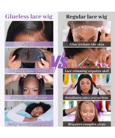 Eawwii Glueless Wigs Human Hair - Black - 14 Inch - Buy Online on GoSupps.com