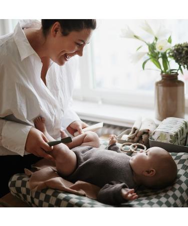 Mushie Soft Silicone Diaper Cream Applicator with Suction Base - Navy - Buy Online on GoSupps.com