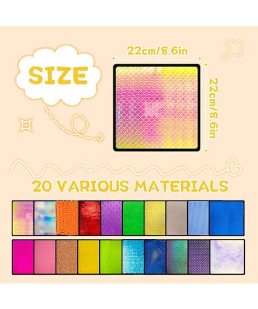 Bouiexye 20 Sets Square Sensory Mats for Autistic Children Textured Sensory Tiles Sensory Toys Babies and Toddlers with Sensory Issues Tactile Sensory Walls Fidgeting Educational Activity 20 pcs Square - Buy Online on GoSupps.com