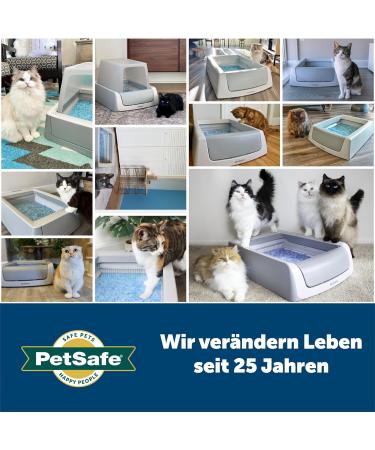 PetSafe ScoopFree Reusable Cat Strut Shell | Premium Non-Clumping Crystal Litter | Compatible with Automatic Self-Cleaning Toilets | 2 kg Gray - Buy Online on GoSupps.com