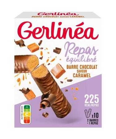 Gerlin a - Chocolate Caramel Flavor Meal Bar - Complete and Quick Meal Replacement - 206078
