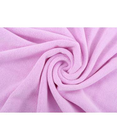 Microfiber Hair Towel 23.6''x47'' Anti Frizz Hair Wrap - Super Absorbent & Large Curly Hair Drying Towel - Light Purple - Buy Online on GoSupps.com