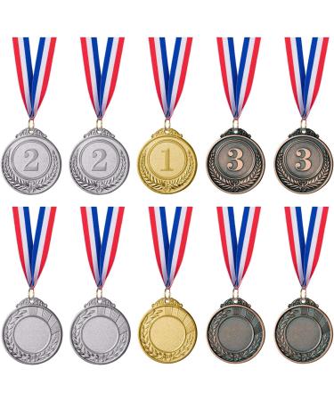 Favide 12-Piece Gold, Silver, Bronze Award Medals - Winners Prizes for Competitions - 2 Inches - Buy Online on GoSupps.com