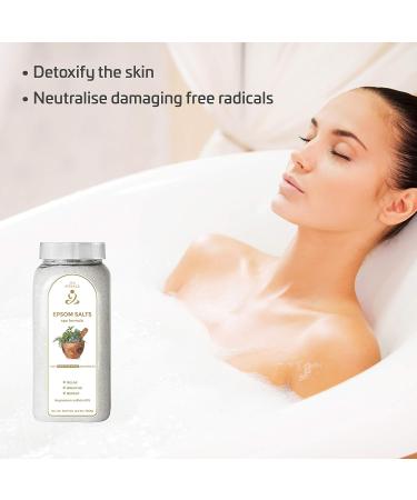 Zen Rituals Epsom Bath Salts - 1 KG Medicinal Herbs Spa Formula with Pure Magnesium Sulfate | International Shipping - Buy Online on GoSupps.com