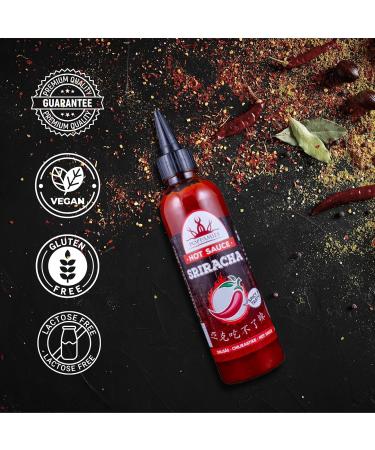 Poppamies Sriracha Hot Sauce - Award-Winning Gluten-Free Lactose-Free Vegan Sauce - 275g | International Flavor Awards 2019 - Buy Online on GoSupps.com