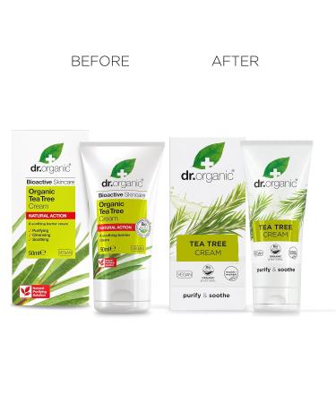 Buy Dr. Organic Tea Tree Antiseptic Cream 50ml - Natural Benefits of Tea Tree Oil for Healthy Skin - Buy Online on GoSupps.com