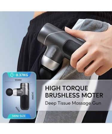Arboleaf Massage Gun Lightweight Gun with 4 Silicone Attachments 5 Speeds 3000 rpm 2000 mAh USB C Quiet Muscle Gun for Muscle Relaxation - Buy Online on GoSupps.com