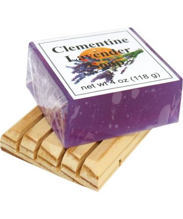 Clementine Lavender Glycerin Soap - Eclectic Lady - 4 oz - Natural Skincare for All Skin Types - International Shipping Available - Buy Online on GoSupps.com