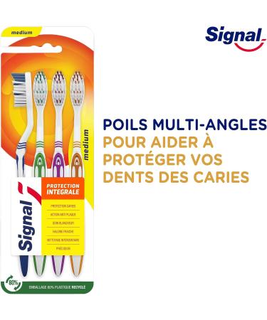 Buy Signal Medium Allround Protection Toothbrush - 4 Pack | International Shipping Available - Buy Online on GoSupps.com