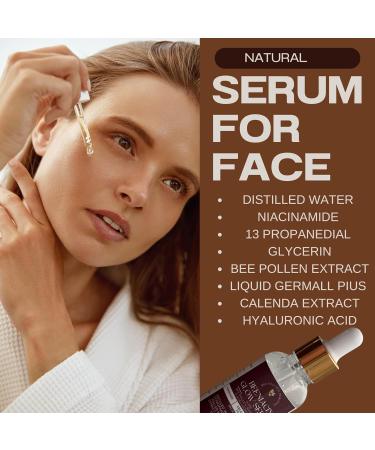 Beeniacin Glow Serum | Moisturizer & Hydrating Serum for Face | Brightening Skin Serum for Glowing Skin | For All Skin Types - 0.5 oz 0.5 Ounce (Pack of 1) - Buy Online on GoSupps.com