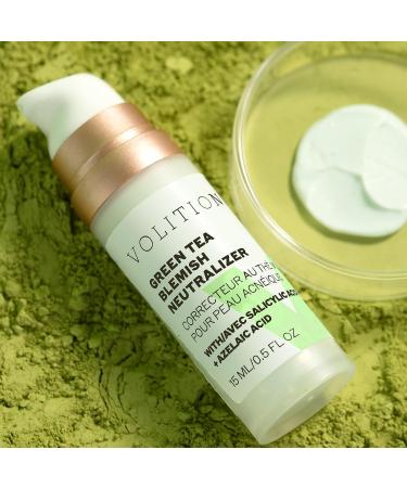 Volition Beauty Green Tea Blemish Neutralizer - Anti-Aging Redness & Blemish Control Cream with Salicylic Acid & Niacinamide | 15 ml - Buy Online on GoSupps.com