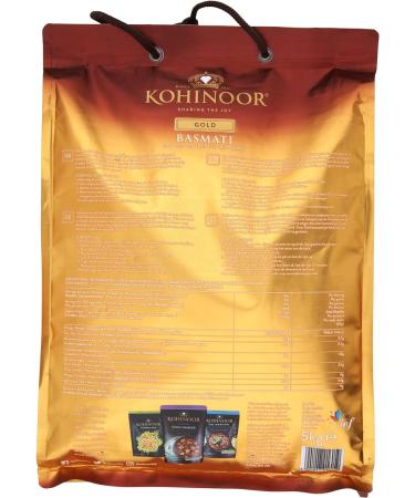 Kohinoor Gold Basmati Rice 5kg - Premium Quality Long Grain Rice - Buy Online on GoSupps.com