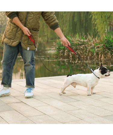Vivaglory Traffic Handle Dog Leash - 1.8m Reflective Padded Handles Strong Metal Hook - Ideal Training Line for Dogs - Black - Buy Online on GoSupps.com