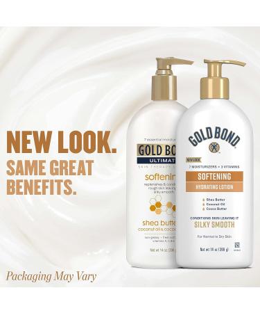 Gold Bond Softening Skin Therapy Lotion 14 oz (Pack of 3) with Shea Butter - Hydrating Solution for Rough & Dry Skin - Buy Online on GoSupps.com