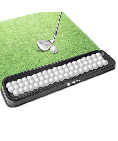 KIDZIES Golf Ball Tray - Large 50 Ball Capacity -Durable Golf Ball Holder for Range Practice & Home Training -Golf Balls Container for All Weather Conditions