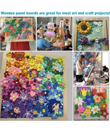 6PCS 12x16 Inch Wood Painting Panels - Craft Canvas Panel Boards for Arts & Crafts - Buy Online on GoSupps.com
