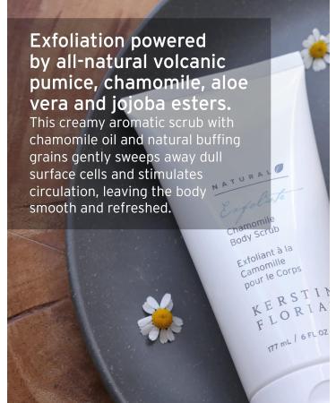 Kerstin Florian Natural Chamomile Body Scrub | Exfoliating Wash for Smooth Skin | Organic Bath & Shower Skincare | 6 fl oz - Buy Online on GoSupps.com