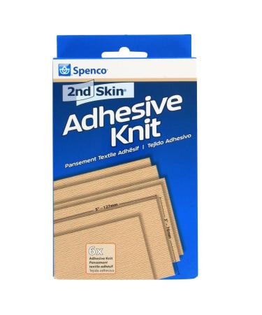Spenco 2nd Skin Adhesive Knit Blister Protection Medical 6 Count Clear Large