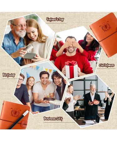 Yexiya Golf Scorecard Book with Pencil - Leather Golf Journal for Men | Golf Log Book & Notebook for Outdoor Sports - Light Brown - Buy Online on GoSupps.com