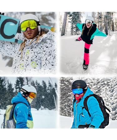 VGOOAR OTG Ski Goggles - Borderless Design Anti-Fog Coating UV400 Protection for Men & Women - Premium Gold Snow Glasses - Buy Online on GoSupps.com