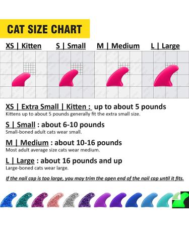 Zetpo 12 Colors Cat Claw Covers | 120 pcs Nail Caps for Cats - Medium Size with Adhesives & Applicators - Buy Online on GoSupps.com