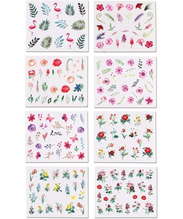 CHANGAR Nail Art Stickers Water Transfer Nail Decals Flower Leaf Plants Fruits Summer Series Design Manicure Tips 29 Sheets Nail Tips Charms Applique DIY Toenails Nail Art Decorations Accessories - Buy Online on GoSupps.com