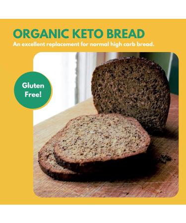 Dillon Organic Chia Flax Keto Bread 6 x 250g | Low Carb, Gluten-Free, High Fiber, High Omega 3, Sunflower & Caraway Seeds - Buy Online on GoSupps.com