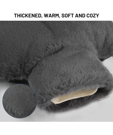 SWAWIS 2-in-1 Electric-Free Foot Warmers | Soft Heat Bottle for Adults | Gray 36x30cm - Buy Online on GoSupps.com