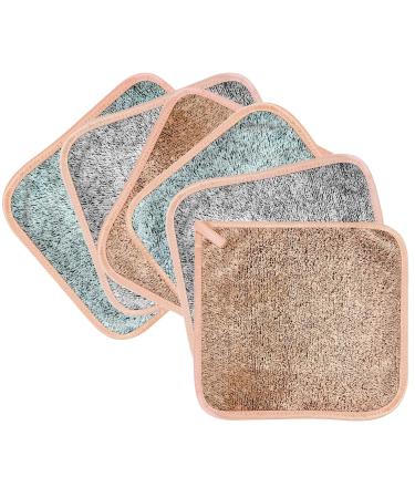 Phogary Microfiber Makeup Towel - 6 Washable Facial Cleaning Cloths for Gentle Makeup Removal | 20x20 cm Carbon Fiber Washcloths - Buy Online on GoSupps.com