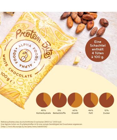 Alpha Foods Whey Protein Snack Bar - 78% White Chocolate High Protein Alternative | 400g - Buy Online on GoSupps.com