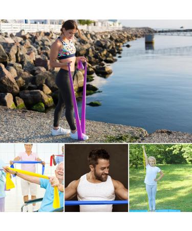 Relota 4-Set Resistance Tapes | Fitness Bands for Men & Women | Ideal for Yoga Pilates Strength Training & Physiotherapy - International Shipping Available - Buy Online on GoSupps.com
