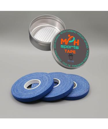 Athletic Finger Tape - 3 Rolls (0.39 inch/32 feet) | Latex-Free Medical Tape for Judo Jiu Jitsu Weight Lifting Volleyball Rock Climbing Baseball | Portable Deep Blue Tin - Buy Online on GoSupps.com