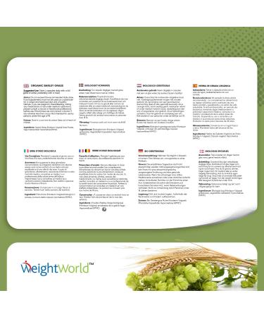 Organic Barley Herb Capsules - 240 Vegan Capsules (2 Months) - Super Food Greens Powder Barley Powder Free Magnesium Stearate Gluten Free & Non-GMO - 100% Natural & Organic Barley 2000mg/Serving - Buy Online on GoSupps.com