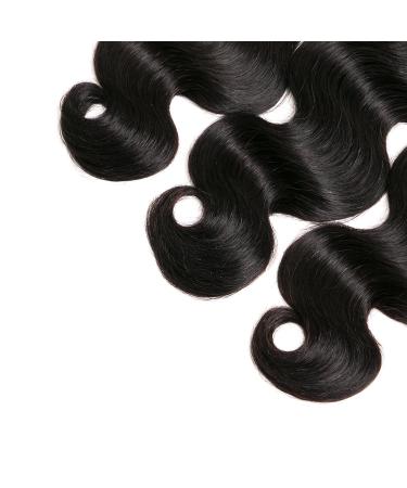 Clarolair Brazilian Body Wave Hair Bundles - 16 18 20 Inch Natural Black Extensions | Premium Human Hair - Buy Online on GoSupps.com