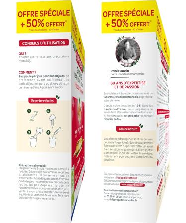 SUPERDIET - GINSENG PANAX ROYAL JELLY ACEROLA ORGANIC - Booster tonics immune defenses - Made in France - 30 ampoules of 10 ml - Buy Online on GoSupps.com
