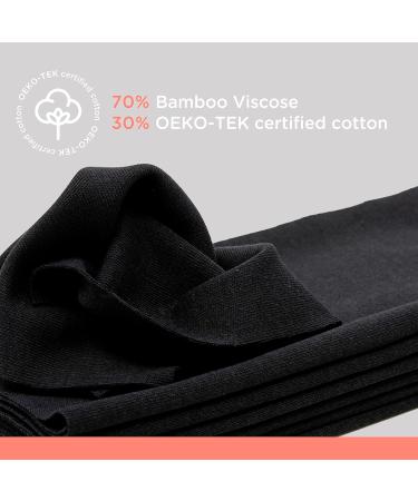 Boaty Reusable Tissue Box Washable Sustainable and Eco-Friendly Tissue Cloth Handkerchief for Home Ultra-Soft and Absorbent Cotton Bamboo Facial Tissue (12 Black) - Buy Online on GoSupps.com