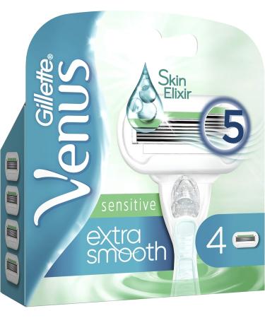 Gillette Venus Extra Smooth Razor Blades for Women - 4 Replacement Blades with Moisture Strip for Skin Protection - International Shipping Available - Buy Online on GoSupps.com