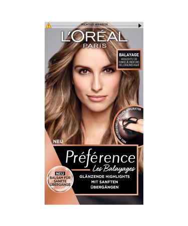 L'Or al Paris permanent hair color hair dye with coloring and touch applicator for dark blonde to light brown hair Pr f rence Balayage No. 03 - Balayage