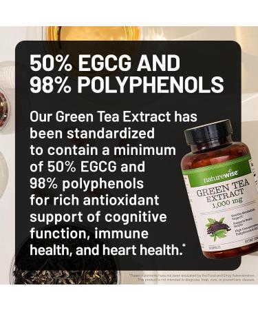NatureWise 1 Green Tea Extract 1000 mg - Vegan Non-GMO - 60 Capsules 30-Day Supply + 1 Ashwagandha for Stress + GABA & L-Theanine - 60 Capsules 30-Day Supply  - Buy Online on GoSupps.com