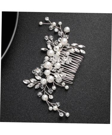 Didiseaon 1pc Pearl Comb Rhinestone Hair Accessories Crystal Side Comb Hair Comb Hair Claw Clips for Women Pearl Hair Barrettes Wedding Side Comb Alloy Rhinestones Props Bride - Buy Online on GoSupps.com