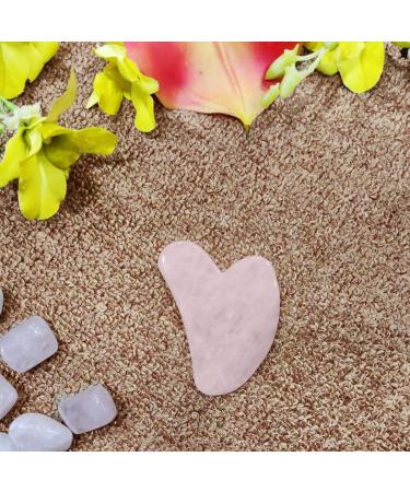 Rose Quartz Gua Sha Tool for Anti-Aging & Skin Care | Natural Healing Massage Stone | Best Pink Facial Gua Sha Massage Tool - Buy Online on GoSupps.com