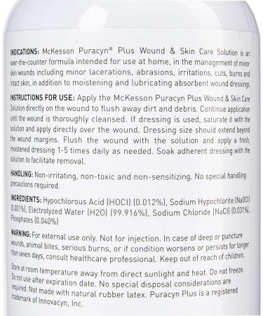 McKesson Puracyn Plus Wound & Skin Care Solution, 16.9 fl oz - 1 Count | Irrigation Solution - Buy Online on GoSupps.com