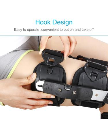 REAQER Hinged Knee ROM Brace - Adjustable Support for Knee Injury Recovery & Postoperative Rehabilitation - Buy Online on GoSupps.com