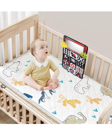 Ballery Baby Mirror Toy & Crinkle Book | High Contrast Infant Book & Mirror | Perfect Gift for Newborns 0-12 Months - Buy Online on GoSupps.com