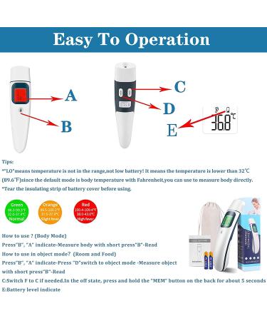 Digital Thermometer for Whole Family - Fast & Accurate Ear & Forehead Temperature Reading with Fever Alarm - Buy Online on GoSupps.com