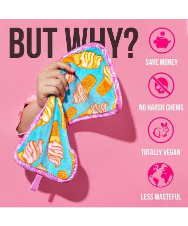Campanelli Makeup Remover Towels - Washable & Reusable for Sensitive Skin - FreshFace & Perfect Beauty - QVC & HSN Featured (Donut 5pc Set) - Buy Online on GoSupps.com